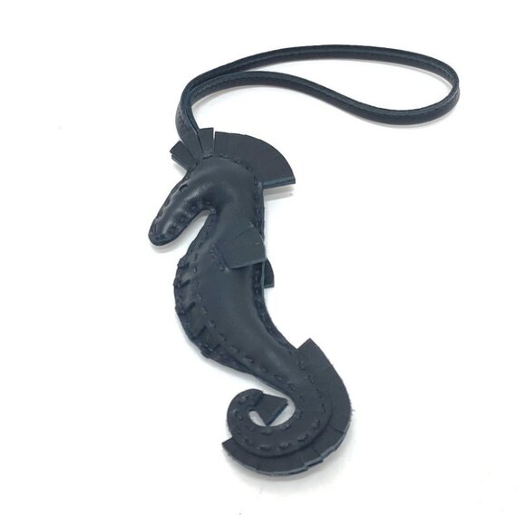HERMES Bag Charm ipo seahorse So Black charm Black Unused - Picture 11 of 14